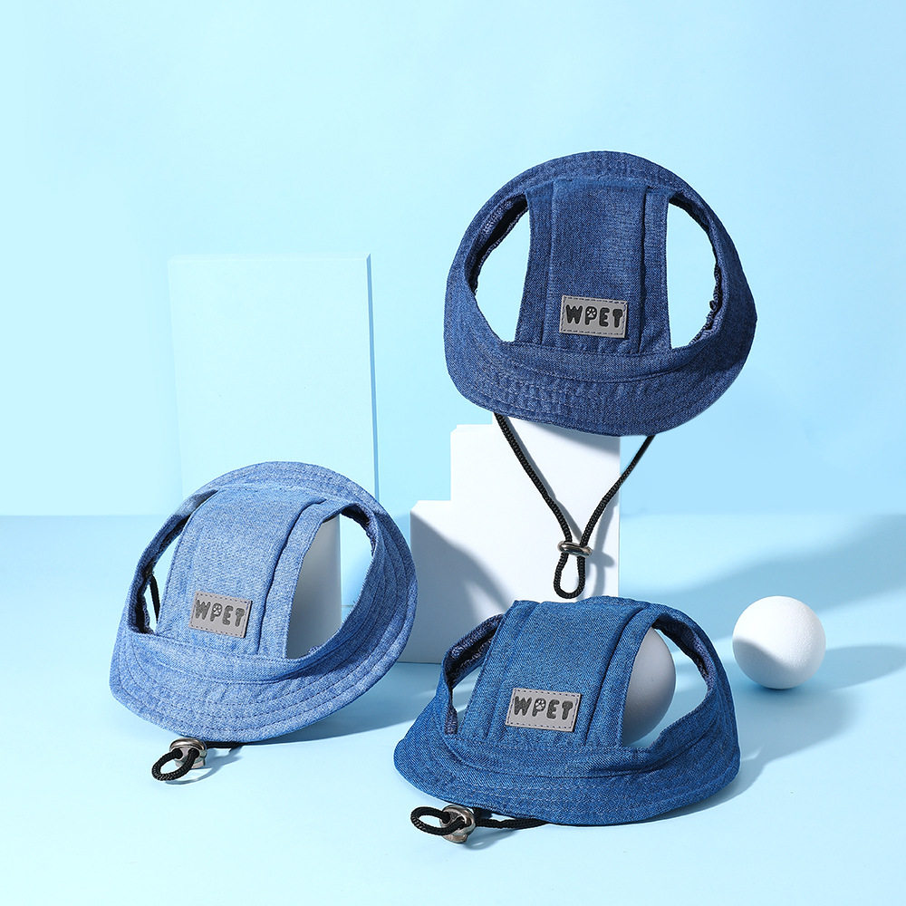 Washed Denim Pet Dog Sun Hat A - Running Cap Lightweight recension och pris