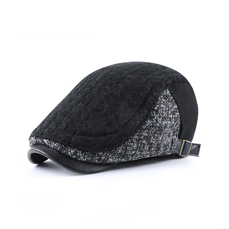 Men Newsboy Hats Thick Autumn  - Snapback Hat Flat recension och pris